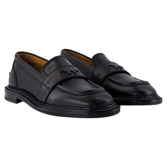 Loafers - Maison Kitsune - Leather - Black - Picture 2 of 4